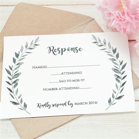 Downloadable Rsvp Templates