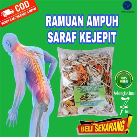 SARAF KEJEPIT SYARAF KEJEPIT OBAT HERBAL SARAF KEJEPIT ENCOK NYERI PINGGANG HNP PENGAPURAN ...