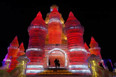 Spectacular city of ice and world's biggest snow sculptures open to the ...