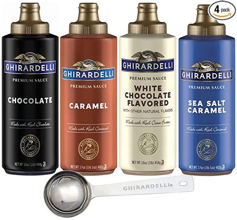 Ghirardelli Chocolate, Caramel, White Chocolate and Sea Salt Caramel ...