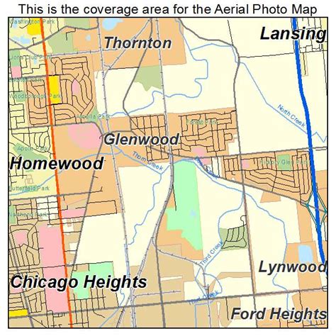 Aerial Photography Map of Glenwood, IL Illinois