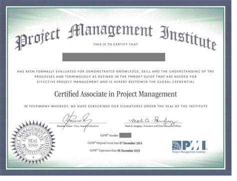 Certificate In Project Management – certificates templates free