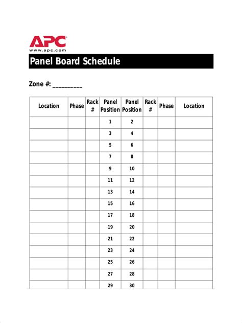 Panel Schedule - 11+ Examples, Format, Apple Pages, Google Docs, Word, Pdf