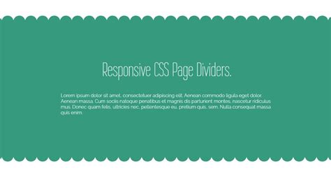 33+ CSS Dividers Examples