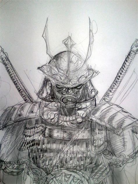 Samurai Sketch by dreamflux1 on DeviantArt