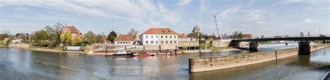 Hameln and the Weser River in Germany High Defintion Panorama Stock Photo - Image of sign ...