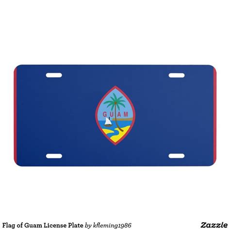 Flag of Guam License Plate | Zazzle | License plate, Mothers day cards ...