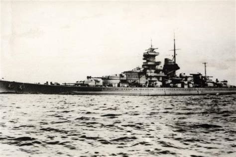 'The German Battleship Gneisenau at Sea, Early in World War II ...