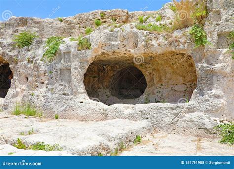 Greek Theatre of Syracuse, Ruins of Ancient Monument, Sicily, Italy ...