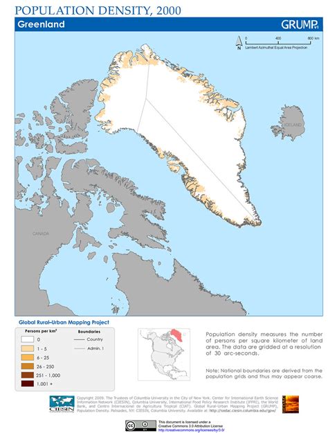 Greenland: Population Density, 2000 | Population density mea… | Flickr