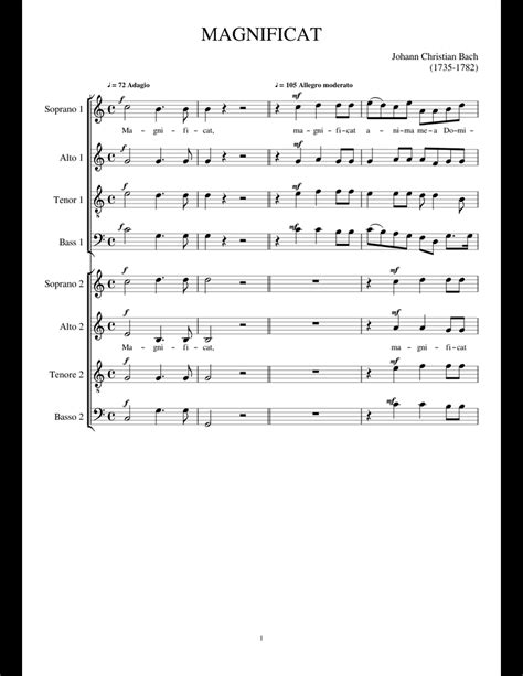 MAGNIFICAT sheet music for Piano download free in PDF or MIDI