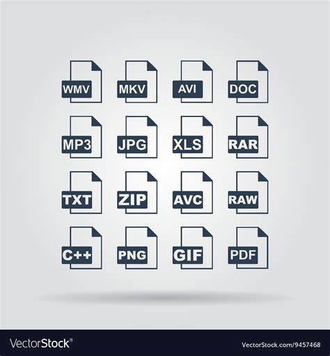 File icons concept for design Royalty Free Vector Image