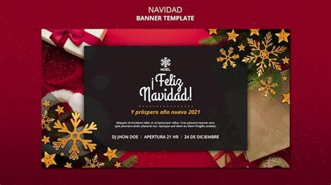 Premium PSD | Feliz navidad banner template