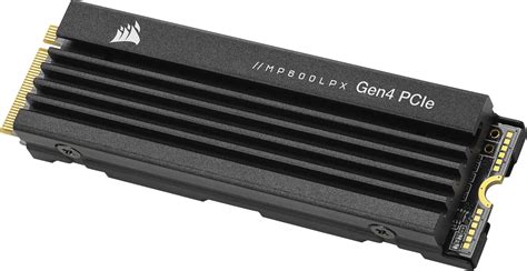 CORSAIR - MP600 PRO LPX 1TB Internal SSD PCIe Gen 4 x4 NVMe M.2 with Heatsink for PS5 and ...