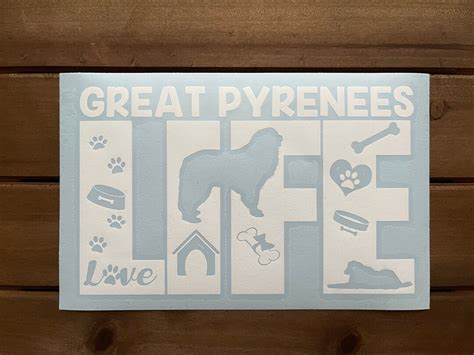 Great Pyrenees Decal - Etsy