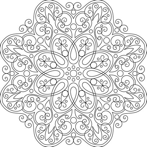 Mándalas para colorear, dibujos mandalas para imprimir