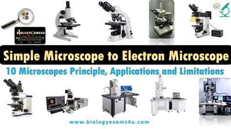 10 Types of Microscope || Simple to Electron Microscope Quick Revision ...