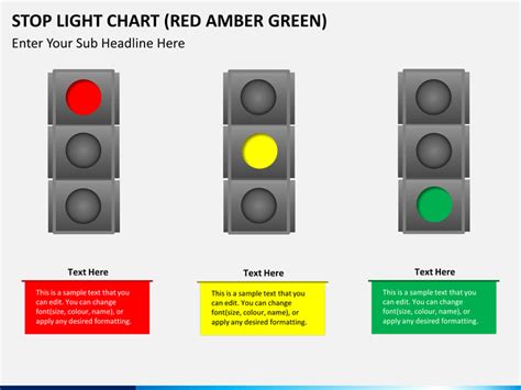 Stop Light Chart (Red Amber Green) for PowerPoint and Google Slides - PPT Slides