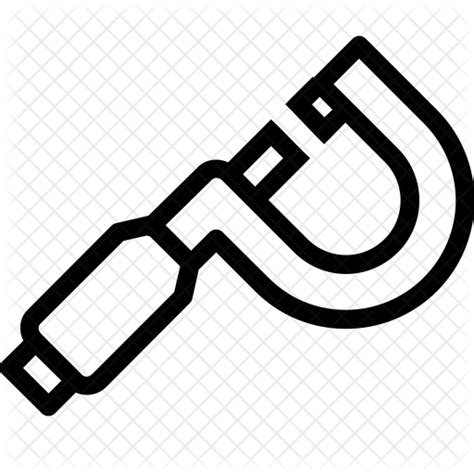 Micrometer Icon of Line style - Available in SVG, PNG, EPS, AI & Icon fonts