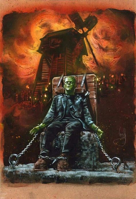 FRANKENSTEIN | Frankenstein art, Horror movie art, Classic monster movies