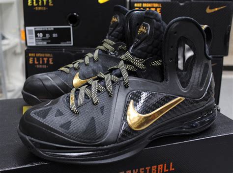 Nike LeBron 9 P.S. Elite - Black - Metallic Gold - SneakerNews.com