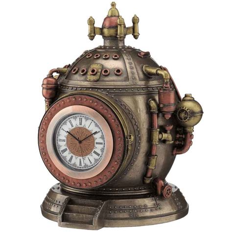 Steampunk Time Machine Trinket Box Clock