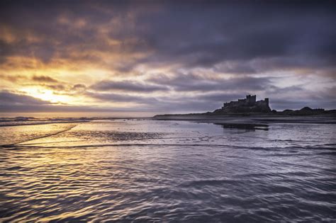 Bamburgh Sunrise - What a beautiful way to start the day with a lovely sunrise down at Bamburgh ...