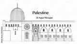 Al Aqsa Masjid Coloring Page Sketch sketch template