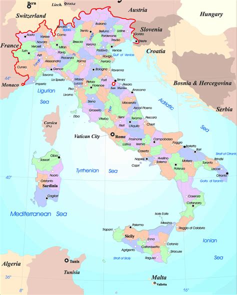 Map Of Italy In English – Get Map Update