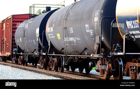 Railroad rail freight cars Stock Photo - Alamy