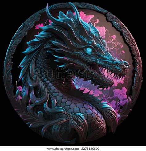 Dragon Vector Isolated White Background Vector Stock Vector (Royalty ...