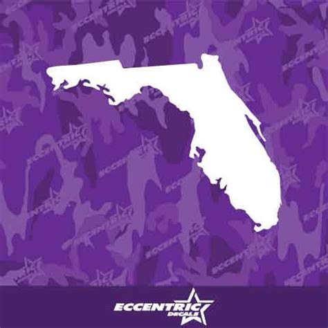 Florida State Vinyl Decal Sticker - Eccentric Decals