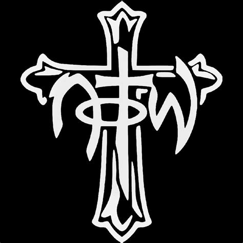 Notw Christian Cross Vinyl Decal Sticker