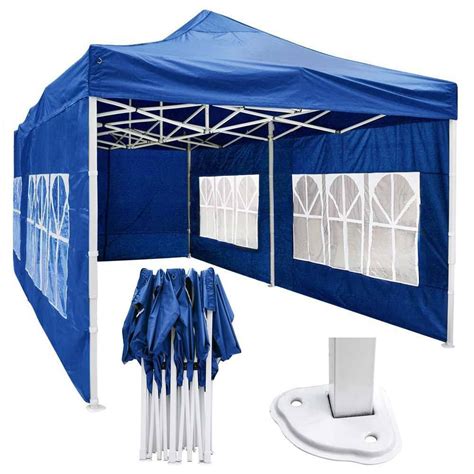 10'x20' Waterproof Pop Up Canopy Tent with Sides | Canopy tent, Pop up canopy tent, Canopy frame