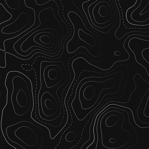 Topographic map in black background | Free Vector