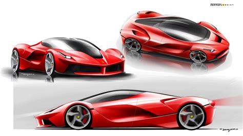 LaFerrari Design Sketch Renders | Concept car design, Automotive illustration, Concept car sketch