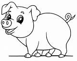 Funny Pig Printable Coloring Page  Free Pages For Kids sketch template