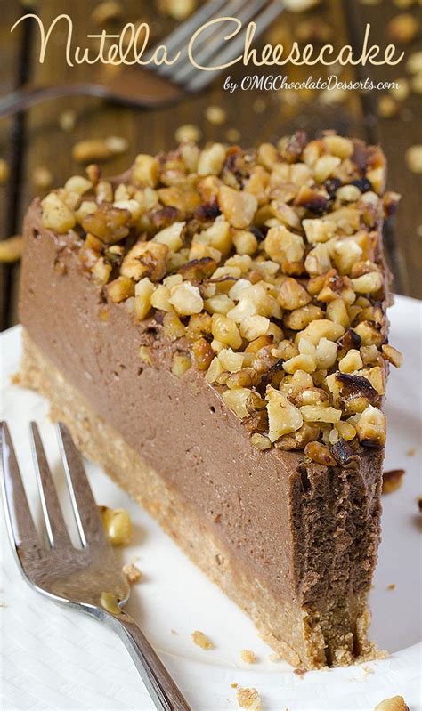 Nutella Cheesecake | OMG Chocolate Desserts