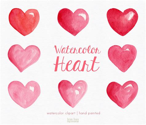 Heart Watercolor clipart heart clipart valentines day | Etsy | Valentines day clipart, Clip art ...