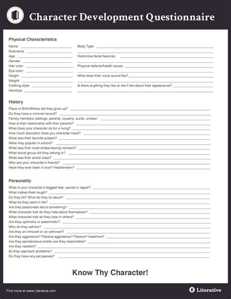 character development worksheet - Google Search | Character development worksheet, Character ...