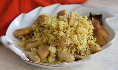 Singhara Pulao Recipe - Water Chestnut Mixed Rice - Incriediableindia