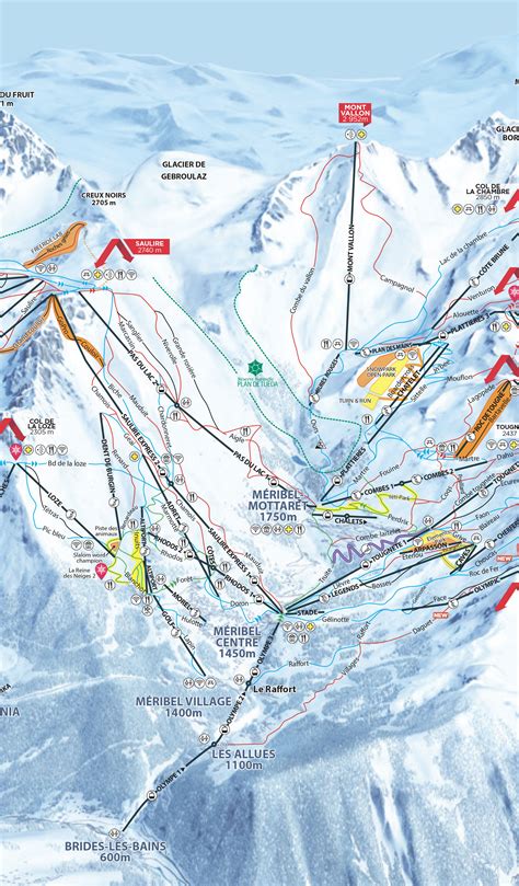 Courchevel Ski Map / Chalet Coq Noir Skibluebird - Payments made by ...