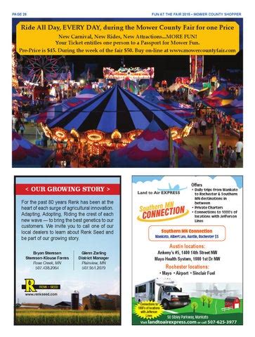 Fun at the Fair 2015 by Mower County Shopper - Issuu