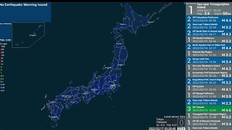 Jquake Live: Earthquakes and Tremors live from Japan - YouTube