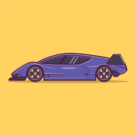 Rear View of Purple Exotic Car 8567341 Vector Art at Vecteezy