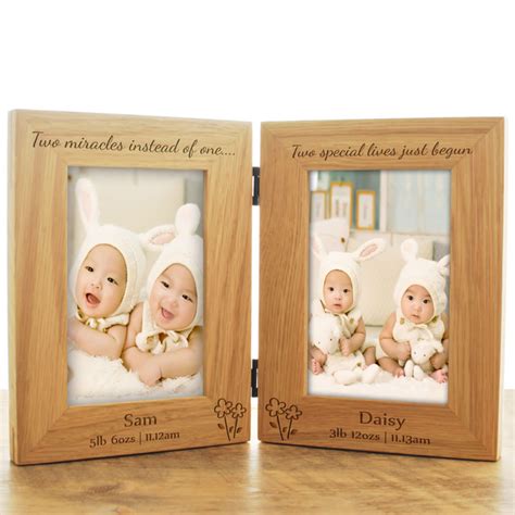 Twins Wooden Double Frame