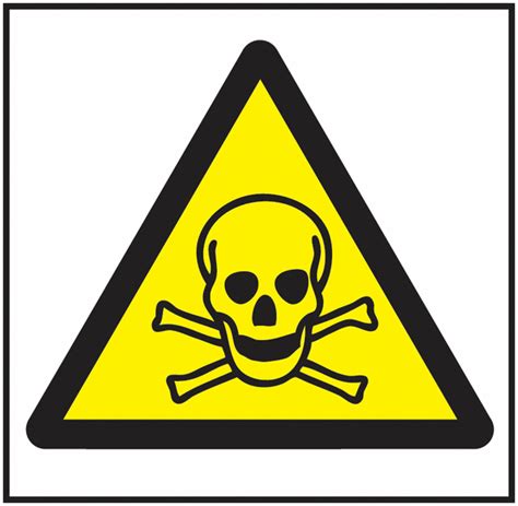 Poison Symbol - Vinyl Safety Labels On-a-Roll | Seton