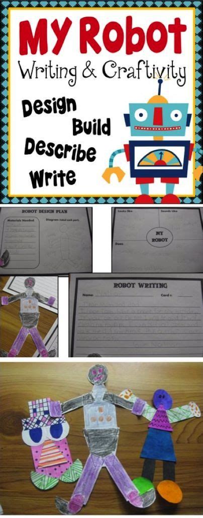 My Robot Writing and Craftivity | Teaching fun, Teaching main idea, Writing activities