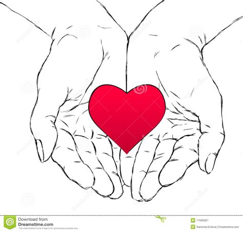 Hands and heart stock vector. Illustration of hand, human - 17680027 ...