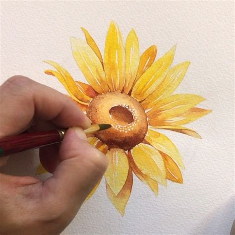 Pin by Tammy Shutter on A Painting - Beautiful | Flower painting, Sunflower watercolor painting ...